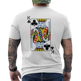 Playing Card King Of Clubs I Cross King S T-Shirt mit Rückendruck - Geschenkecke