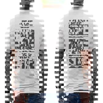 Please Don't Make Me Do Stuff Lazy Nager Men's T-shirt Back Print - Seseable
