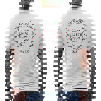 Please Be Patient With Me I'm From The 1900S Florals Vintage Men's T-shirt Back Print - Thegiftio