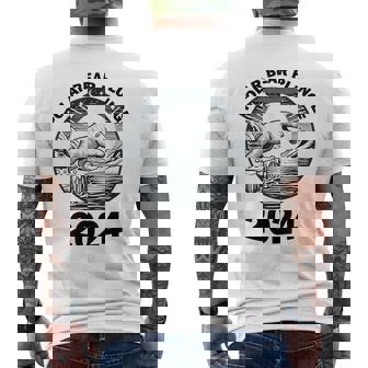 Polar Bear Plunge 2024 Skiing Lover Bear Snow Men's Back Print T-Shirt - Monsterry