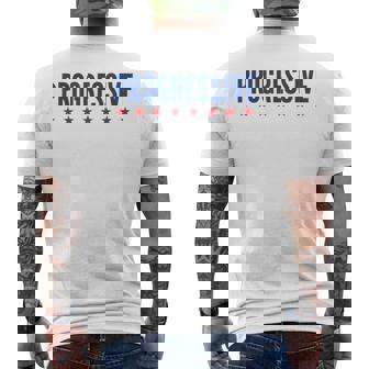 Progressive Voter Election Men's Back Print T-Shirt - Monsterry