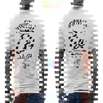 Promoted To Great Cici 2024 Baby Pregnancy Announcement Men's T-shirt Back Print | Mazezy