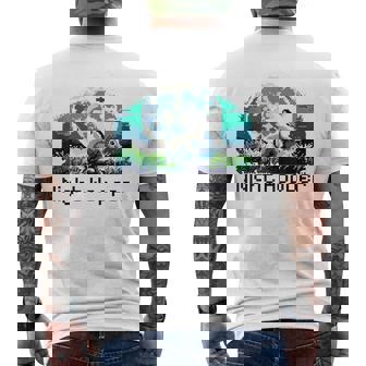 Rabbit Hare Animal Full Moon At Night Bunny 8-Bit Pixel Art Tank Top Men's Back Print T-Shirt - Monsterry