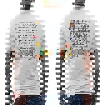 Reading Teacher Science Of Reading Literacy Groovy Decode Men's Back Print T-Shirt - Monsterry