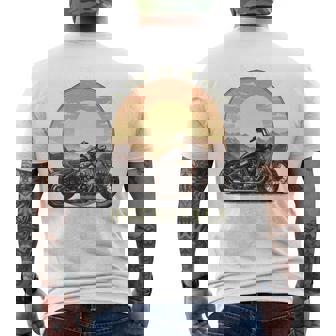 Regalo Motero Motera Moto Día Del Padre Madreintage Manga Larga Camiseta Hombre Estampado Espalda - Regaloses