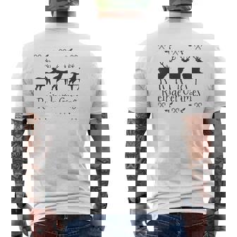 Reindeer Games Sweater Style Design Holiday T-Shirt Men's Back Print T-Shirt - Monsterry
