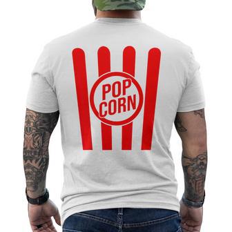 Retro Popcorn Costume For Carnival Fancy Dress T-Shirt mit Rückendruck - Geschenkecke