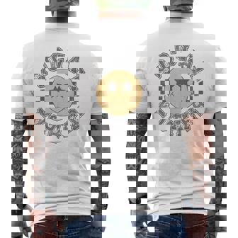 Retro Social Worker Caseworker Public Servant Social Work Men's T-shirt Back Print - Seseable