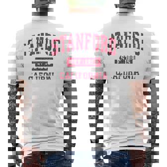 Retro Stanford Ca S &Intage Athletic Gris Pequeño Manga Corta Jersey Camisa 1 Count 0 Bolsillos Estirado Algodón Poliéster Camiseta Hombre Estampado Espalda - Regaloses