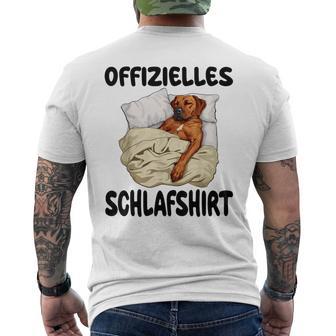 Rhodesian Ridgeback Dog Official Sleep Nightdress T-Shirt mit Rückendruck - Geschenkecke