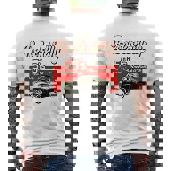 Rockabilly Style Sock Hop Fifties Doo Wop Music Men's Back Print T-Shirt - Monsterry