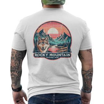 Rocky Mountain National Park Blue T-Shirt mit Rückendruck - Geschenkecke