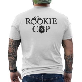 Rookie Novelty Rookie Cop Police Gray T-Shirt mit Rückendruck - Geschenkecke