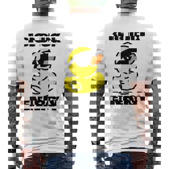 Rubber Ducky Meme Big Duck Energy Men's Back Print T-Shirt - Monsterry