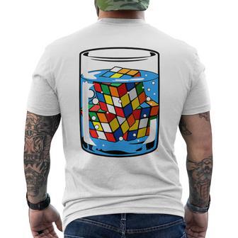 Rubik Rubics Cube Coloré T-shirt imprimé au dos - Cadeauxyz
