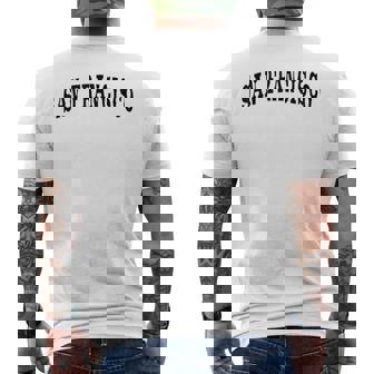 San Francisco Throwback Classic Men's T-shirt Back Print | Mazezy