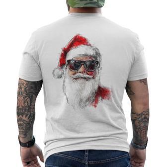 Santa Claus Christmas Graphic X-Mas Sunglasses Santa T-Shirt mit Rückendruck - Geschenkecke