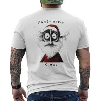 Santa After X-Mas Christmas Santa Fun T-Shirt mit Rückendruck - Geschenkecke