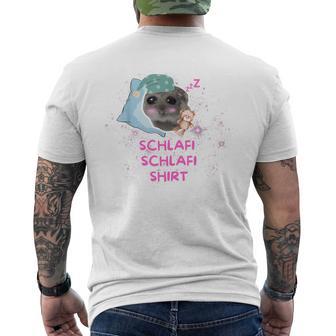 Schlafi Schlafi Hamster Meme Gray T-Shirt mit Rückendruck - Geschenkecke