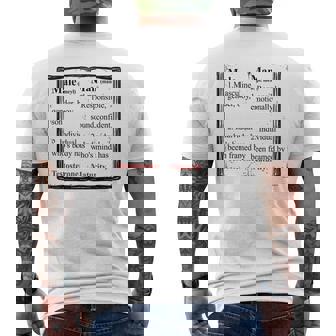 Self Esteem Building T Shirt Confidence Building Men's Back Print T-Shirt - Monsterry