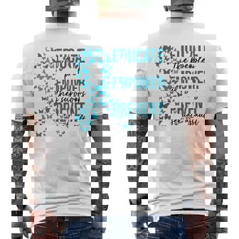 Sexual Assault Awareness Month Educate Empower Prevent Men's T-shirt Back Print - Thegiftio