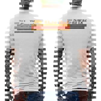 Show Dad Fun Distressed Look For Showing Pigs Men's T-shirt Back Print - Thegiftio UK