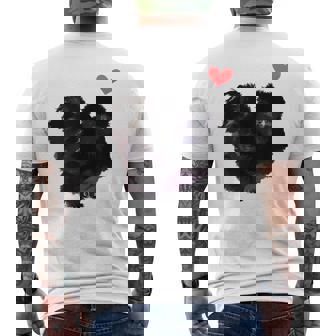 Silkie Chicken Love Men's Back Print T-Shirt - Monsterry