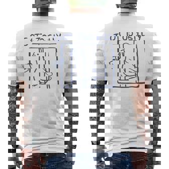 Got Too Silly Goose Meme T-Shirt mit Rückendruck - Geschenkecke