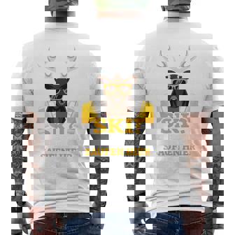 Ski Brauch Ich Nicht Ich Bin Nur Zum Saufen Hier Après-Ski T-Shirt mit Rückendruck - Geschenkecke