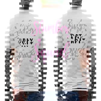 Slumber Party Squad Sleepover Pajama Nails And Makeup Men's Back Print T-Shirt - Monsterry
