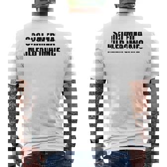 Social Media Killed Romance Men's T-shirt Back Print - Thegiftio