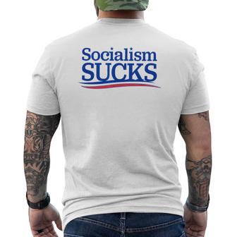 Socialism Sucks S T-Shirt mit Rückendruck - Geschenkecke