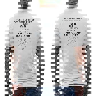 Solar Eclipse 2024 View Total Solar Eclipse In Ohio Men's Back Print T-Shirt - Monsterry
