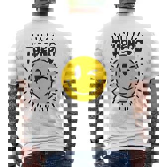 Sonrisa Emoticon Keep Smiling Cara Divertida Camiseta Hombre Estampado Espalda - Regaloses