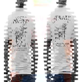 Stick Season Social Club Men's T-shirt Back Print - Thegiftio