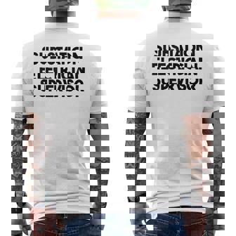 Substation Electrician Supervisor Tank Top Men's Back Print T-Shirt - Monsterry