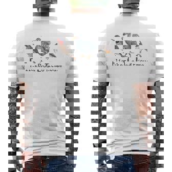 Subtle Bird Anti Trump Bird Flicker Dodo Titmouse Men's T-shirt Back Print | Mazezy