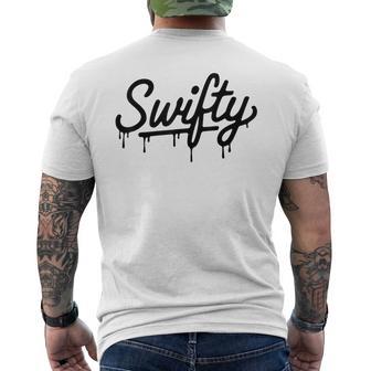 Swifty Fan Merch Ns First Name Taylor Outfit Drip Gray T-Shirt mit Rückendruck - Geschenkecke