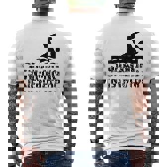 Swimming Instructor Lesson Swim Coach Men's Back Print T-Shirt - Monsterry