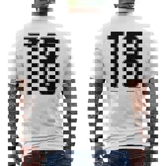 T8 Jersey Sport Style Men's T-shirt Back Print - Thegiftio UK