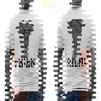 Tailandia De Recuerdo De Elefante Tailandia Camiseta Hombre Estampado Espalda - Regaloses