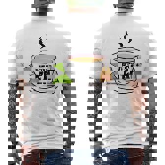 Tea Aromatic Beverage Tea Lover Aroma Tea Drinking Men's Back Print T-Shirt - Monsterry