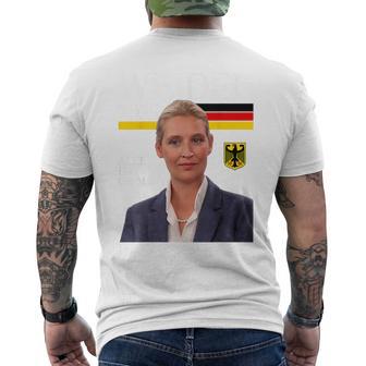 Team Alice For Germany Weidel 2025 Blue T-Shirt mit Rückendruck - Geschenkecke