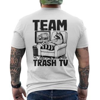 Team Trash Tv Raccoon Gray T-Shirt mit Rückendruck - Geschenkecke