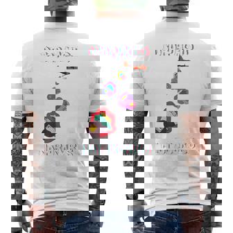 Techno 90s Acid House 70s 80s Raver Drop Acid Not Bombs Men's Back Print T-Shirt - Monsterry