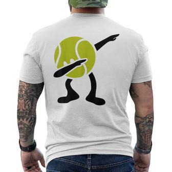 Tennis Dabbing Tennis Ball Tennis Player Ball Sport T-Shirt mit Rückendruck - Geschenkecke