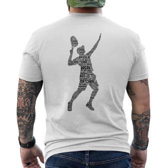 Tennis Tennis Player Boys' T-Shirt mit Rückendruck - Geschenkecke