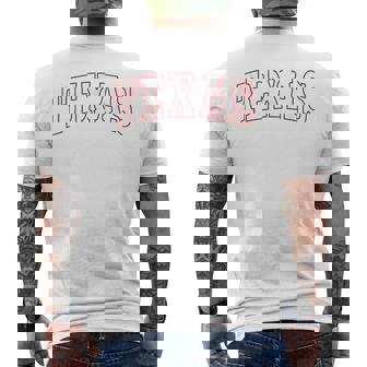Texas Throwback Classic Men's T-shirt Back Print - Seseable