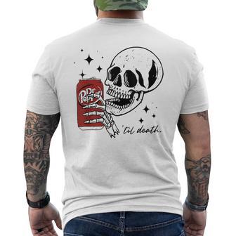 Till Death Dr Skeleton Halloween Cute Men's T-shirt Back Print - Thegiftio UK