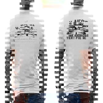 Tinker Afb Tinker Air Force Base Oklahoma Vintage Men's T-shirt Back Print - Thegiftio